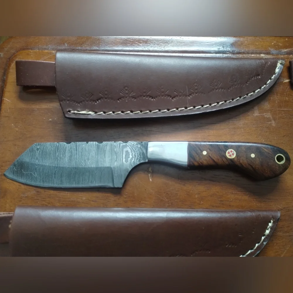 New Reseller Wholesale Lot Damascus Steel Hunting Knives Blade Sheath - Picture 2 of 13